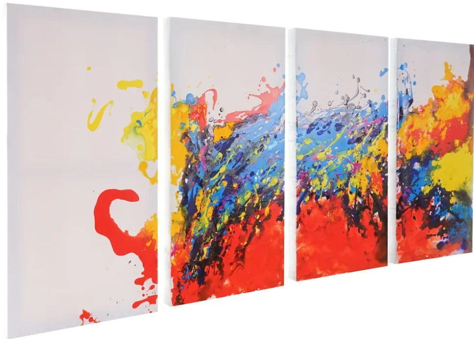 Wandbild Wave, 100% handgemaltes Ölgemälde Gemälde XL, 120x60cm