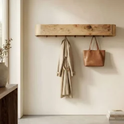 Wandgarderobe Massivholz 100cm Hängegarderobe Flurgarderobe Garderobenpaneel