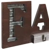 Wandgarderobe MCW-A91 Family, Garderobenpaneel, Landhaus Holz Metall