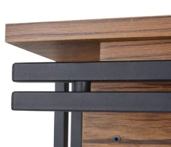 Wandgarderobe MCW-A27, Garderobe Regal, 4 Haken 24x75x24cm 3D-Struktur ~ Wildeiche-Optik