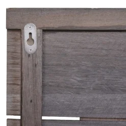 Wandgarderobe MCW-C89 Family, Garderobenpaneel Garderobe, Shabby-Look Vintage, 8 Haken 60x90cm ~ dunkelgrau, shabby