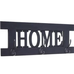 Wandgarderobe MCW-C60 Home, Garderobe Garderobenpaneel, Shabby-Look Vintage 55x21cm ~ dunkelgrau