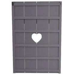 Wandgarderobe MCW-C89 Home, Garderobenpaneel Garderobe, Shabby-Look Vintage, 8 Haken 91x60cm ~ grau-blau