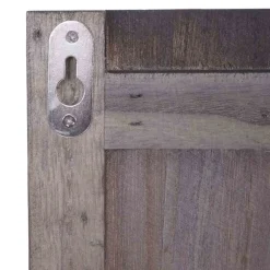 Wandgarderobe MCW-C89 mit Pinnwand, Garderobenpaneel, Shabby-Look Vintage, 8 Haken 91x60cm ~ dunkelgrau, shabby