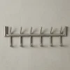 Wandgarderobe Metall Silber Modern 60x19x10 cm
