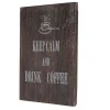 Wandschild Keep Calm, Dekoschild Holzschild, Shabby-Look Vintage 40x30cm