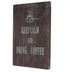 Wandschild Keep Calm, Dekoschild Holzschild, Shabby-Look Vintage 40x30cm
