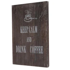 Wandschild Keep Calm, Dekoschild Holzschild, Shabby-Look Vintage 40x30cm