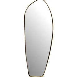 Wandspiegel Asymmetrisch Metall Gold 33x90 cm Modern