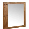 Wandspiegel FineBuy Flurspiegel Holz Massiv 80x80x3 cm Spiegel Flur Diele Groß