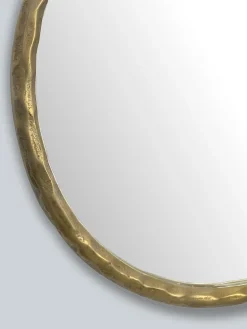 Wandspiegel FineBuy Flurspiegel Rund Metall 60 cm Spiegel Flur Hängespiegel