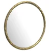 Wandspiegel Rund Metall Gold 60 cm Klassisches Design