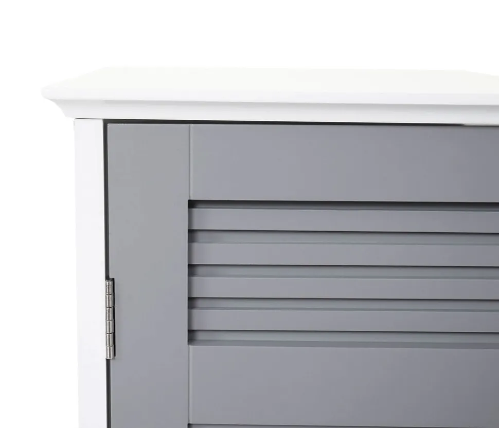 Waschbeckenunterschrank MCW-A85, Badschrank 60x60x30cm ~ grau