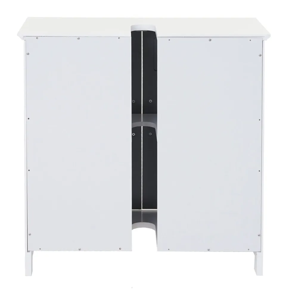 Waschbeckenunterschrank MCW-A85, Badschrank 60x60x30cm ~ grau