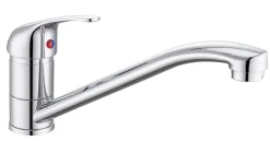WELLBAD Küchenarmatur SERENE Chrom mit Schwenkbarem Edelstahlauslauf