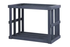 Westmann Holz Kaminholzregal Stephan | Anthrazit | 52x108x74 cm