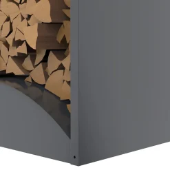Westmann Kaminholzregal Castra A Anthrazit | 52x98x160cm