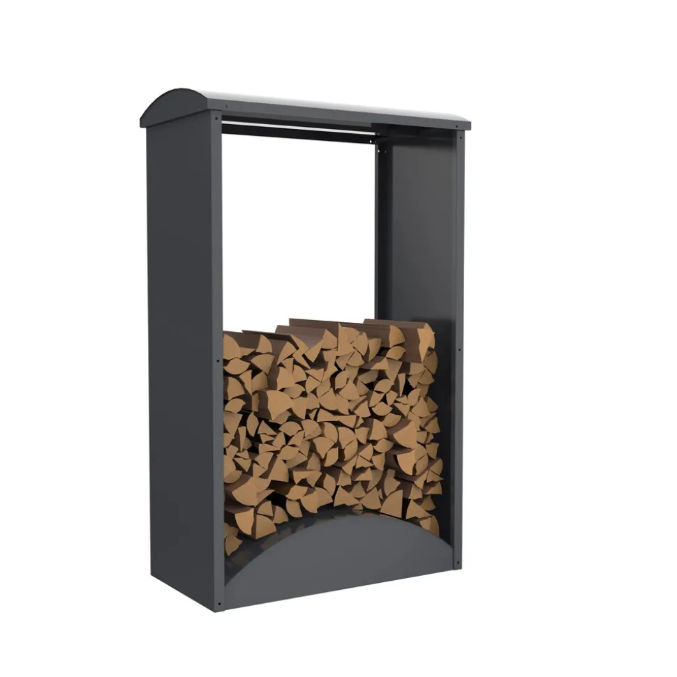 Westmann Kaminholzregal Castra A Anthrazit | 52x98x160cm
