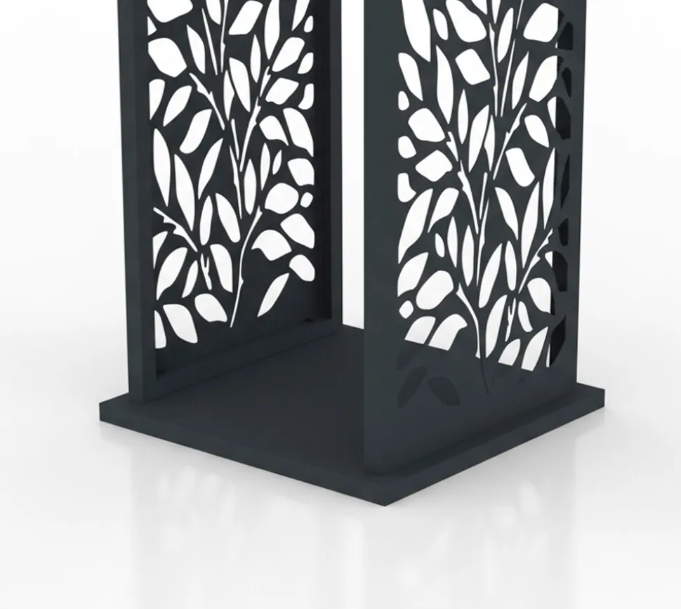 Westmann Kaminholzregal Luma Flow Anthrazit | 37,5x37,5x112cm