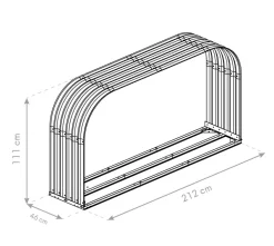 Westmann Stahl Kaminholzregal