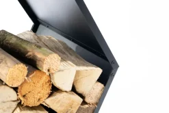 Westmann Stahl Kaminholzregal Biene | Schwarz