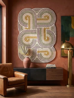 Wollteppich abstrakt Grün 140 x 200 cm - SOAR | Kadima Design