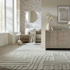 Wollteppich abstrakt Natur 160 x 230 cm - EDALE | Kadima Design
