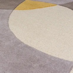 Wollteppich abstrakt Ocker 160 x 230 cm - AIRE | Kadima Design