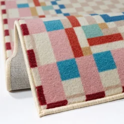 Wollteppich Bordüre Bunt 140 x 200 cm - DAHLIA | Kadima Design
