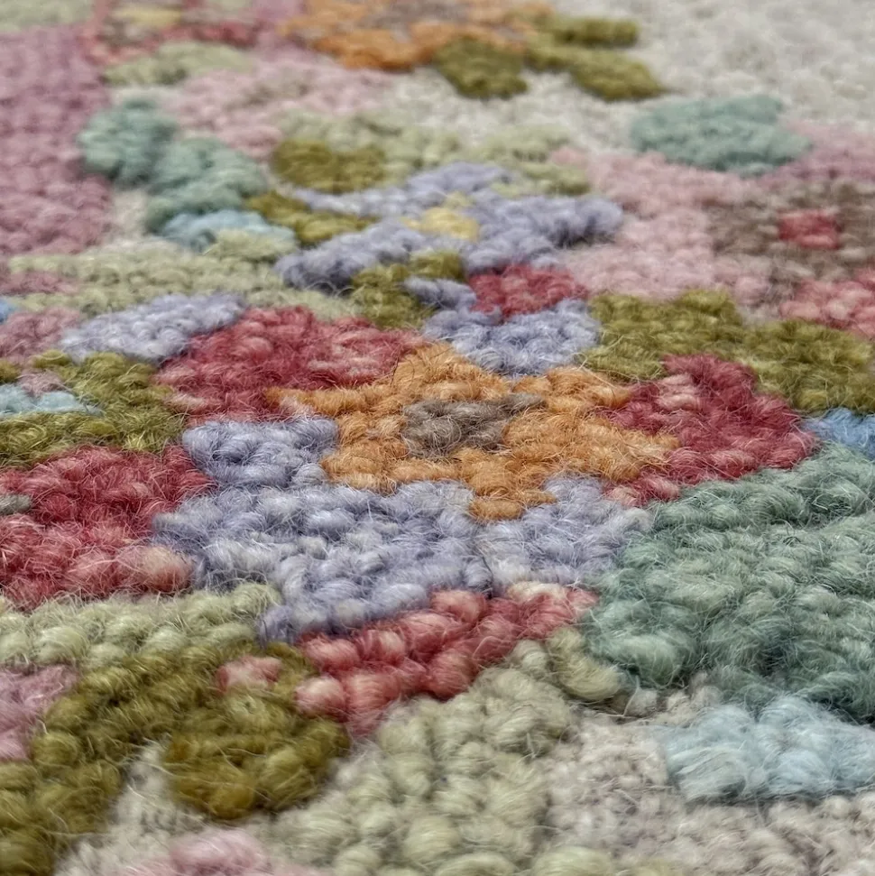 Wollteppich floral Bunt 160 x 230 cm - DAISY | Kadima Design
