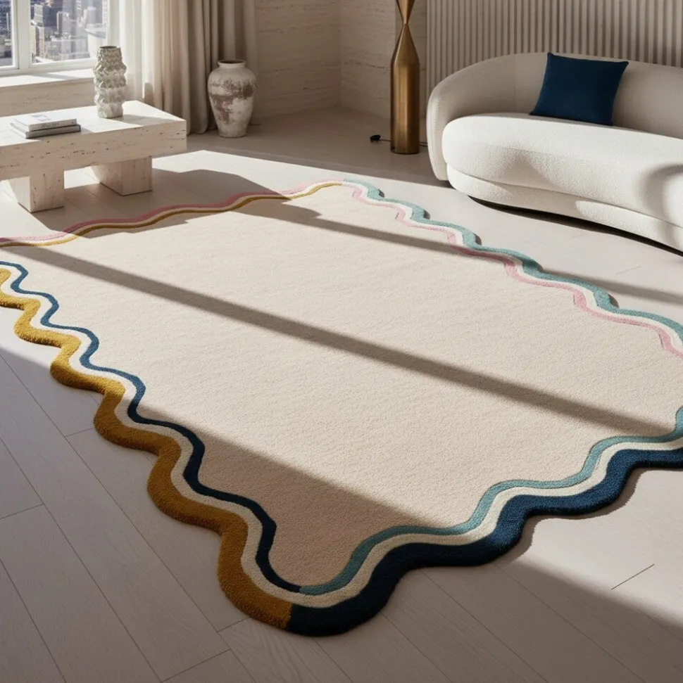 Wollteppich geometrisch Bunt 160 x 230 cm - WINCH | Kadima Design
