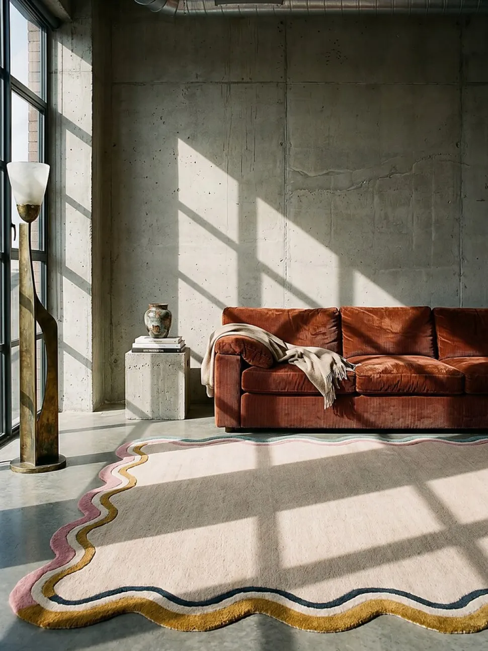 Wollteppich geometrisch Bunt 160 x 230 cm - WINCH | Kadima Design