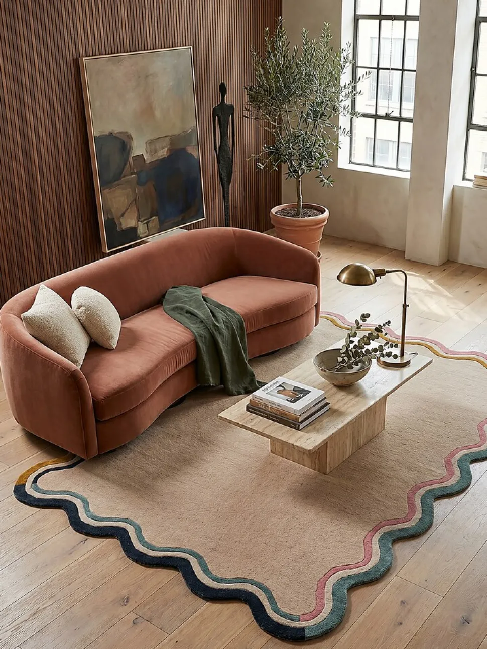 Wollteppich geometrisch Bunt 160 x 230 cm - WINCH | Kadima Design