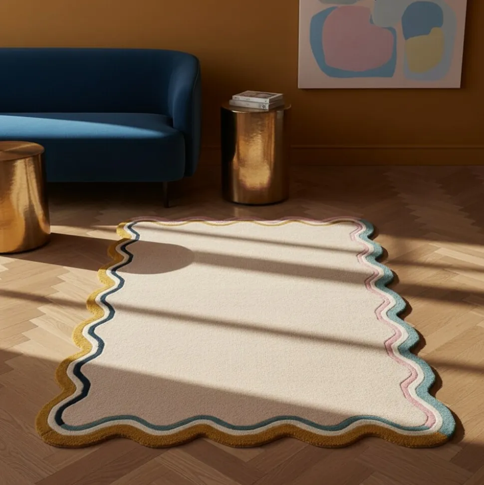 Wollteppich geometrisch Bunt 160 x 230 cm - WINCH | Kadima Design