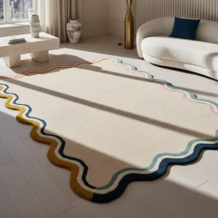 Wollteppich geometrisch Bunt 160 x 230 cm - WINCH | Kadima Design