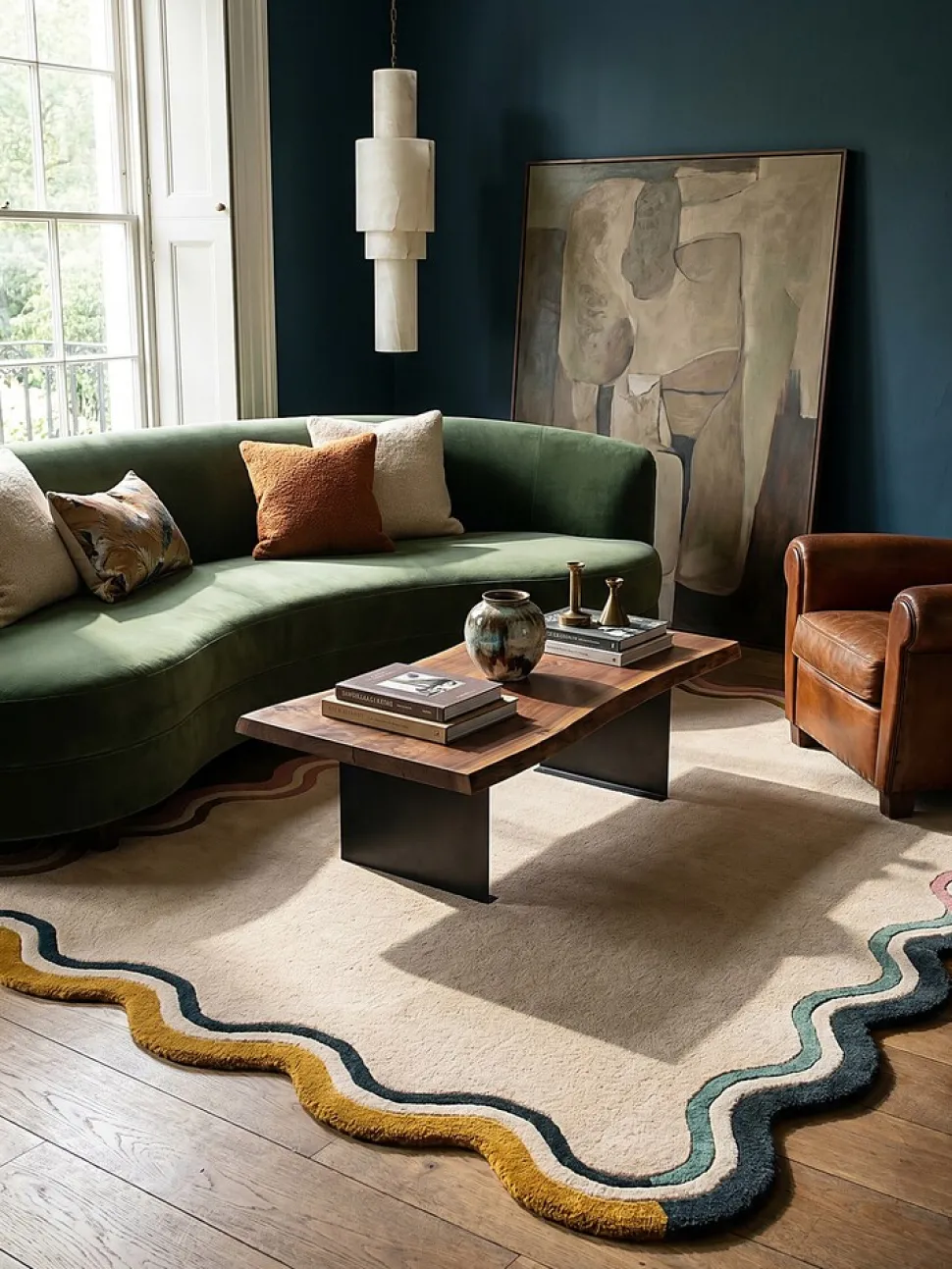 Wollteppich geometrisch Bunt 160 x 230 cm - WINCH | Kadima Design