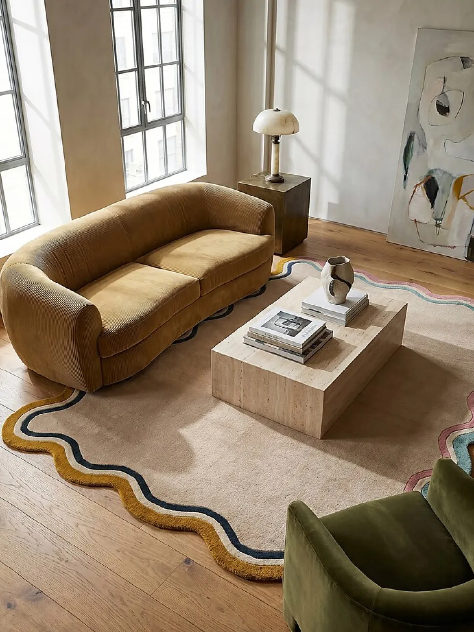 Wollteppich geometrisch Bunt 160 x 230 cm - WINCH | Kadima Design
