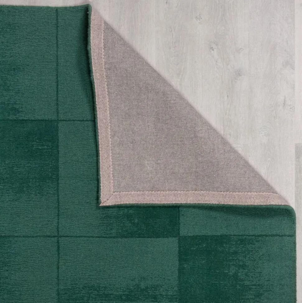 Wollteppich geometrisch Grün 200 x 290 cm - SID | Kadima Design