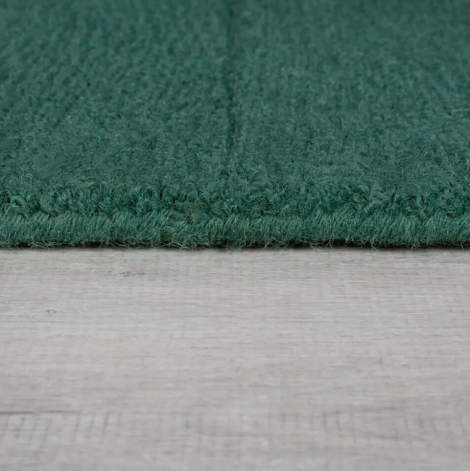 Wollteppich geometrisch Grün 200 x 290 cm - SID | Kadima Design