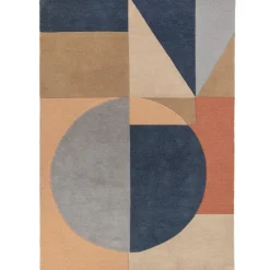 Wollteppich geometrisch Pastell-Bunt 200 x 290 cm - DEBEN | Kadima