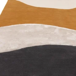 Wollteppich HULL-Humber, abstrakt, Senfgelb, 160 x 230 cm