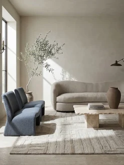 Wollteppich Kurzflor Natur 140 x 200 cm - EDALE | Kadima Design