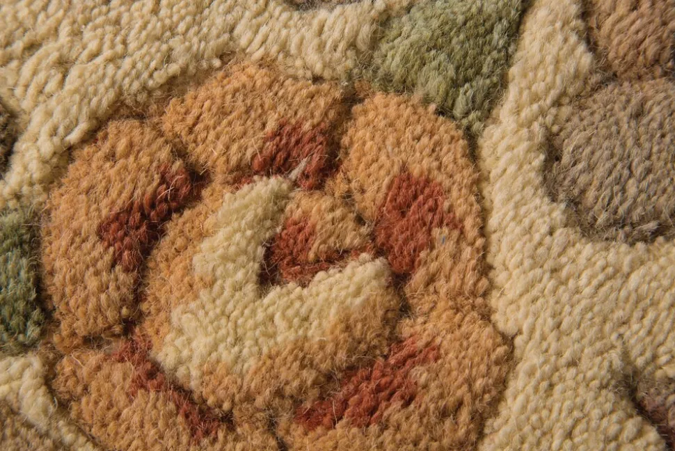Wollteppich Orient Blau-Beige 75 x 150 cm - BEAULY | Kadima Design