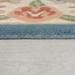 Wollteppich Orient Blau-Beige 75 x 150 cm - BEAULY | Kadima Design