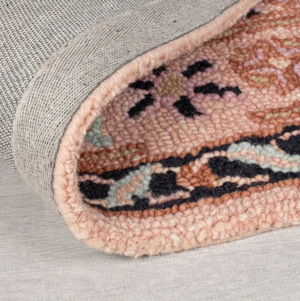 Wollteppich Orient Rosa-Schwarz 120 x 170 cm - SOAR | Kadima Design