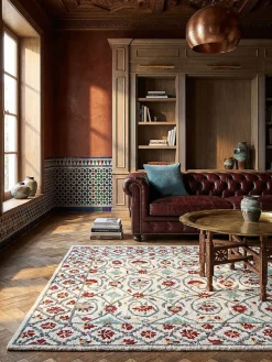 Wollteppich Orient Rot-Blau 120 x 170 cm - SOAR | Kadima Design