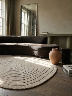Wollteppich oval Beige 160 x 230 cm - PARRET | Kadima Design