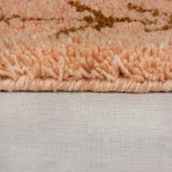 Wollteppich Rauten Pfirsich 160 x 230 cm - BRUE | Kadima Design