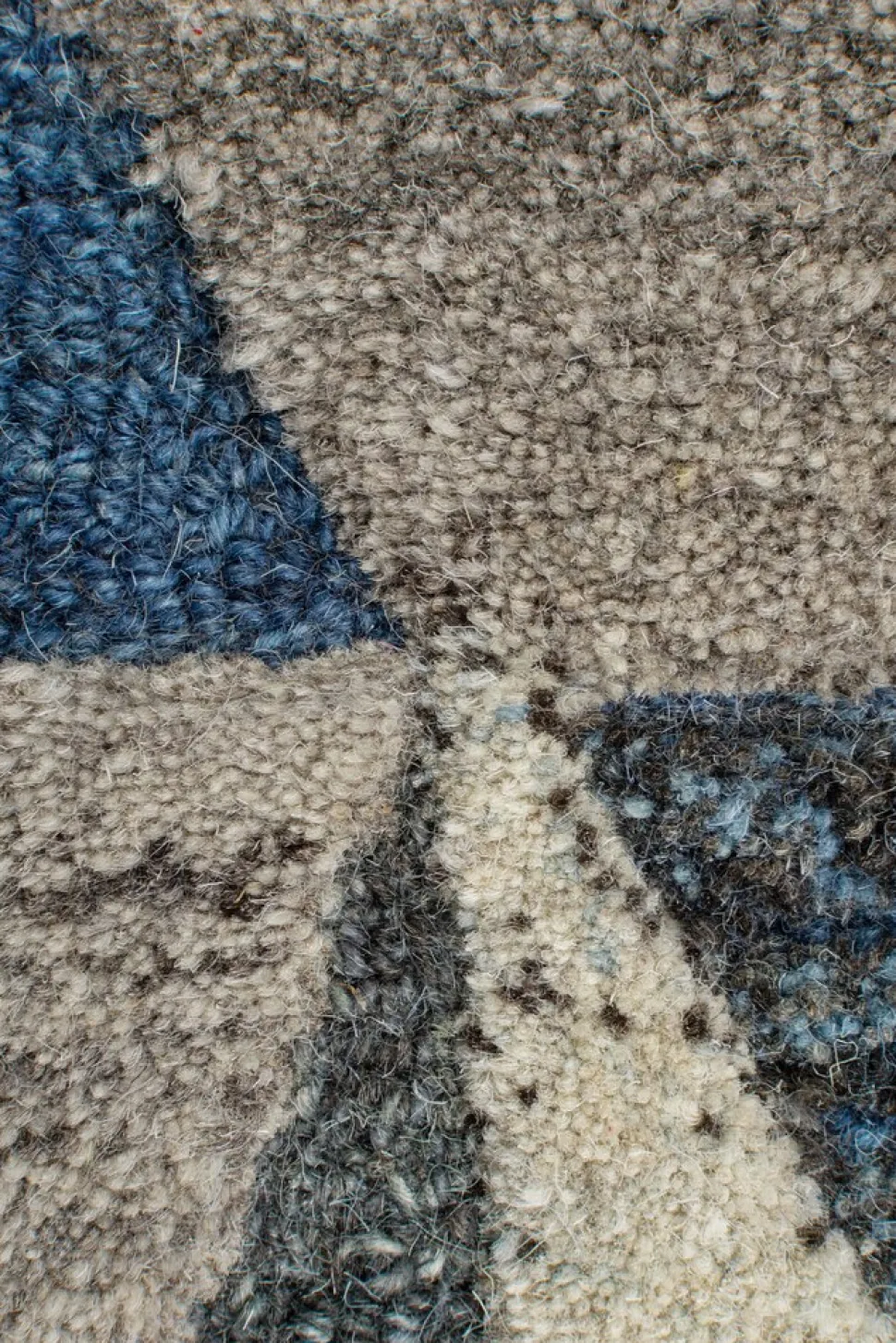 Wollteppich strapazierfähig Blau 120 x 170 cm - ESK | Kadima Design