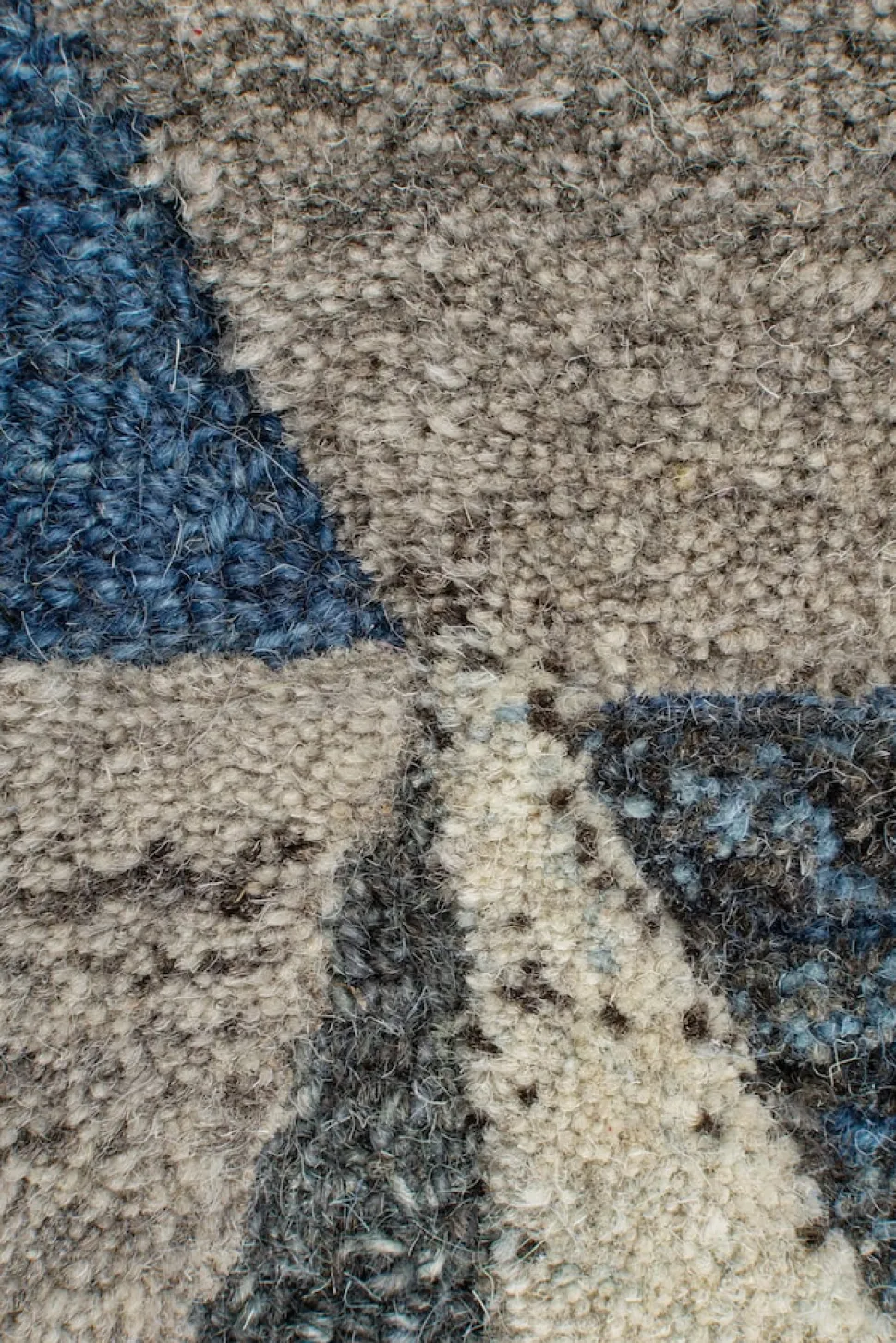 Wollteppich strapazierfähig Blau 120 x 170 cm - ESK | Kadima Design